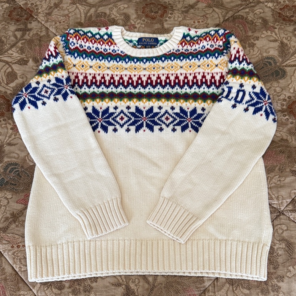 Pre-owned Authentic Polo Ralph Lauren boys sweater size XL